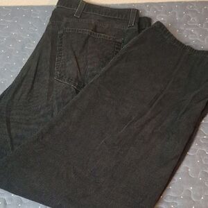 Saddlebred Men's Classic Fit Black Corduroy Trousers size 40 x 30
